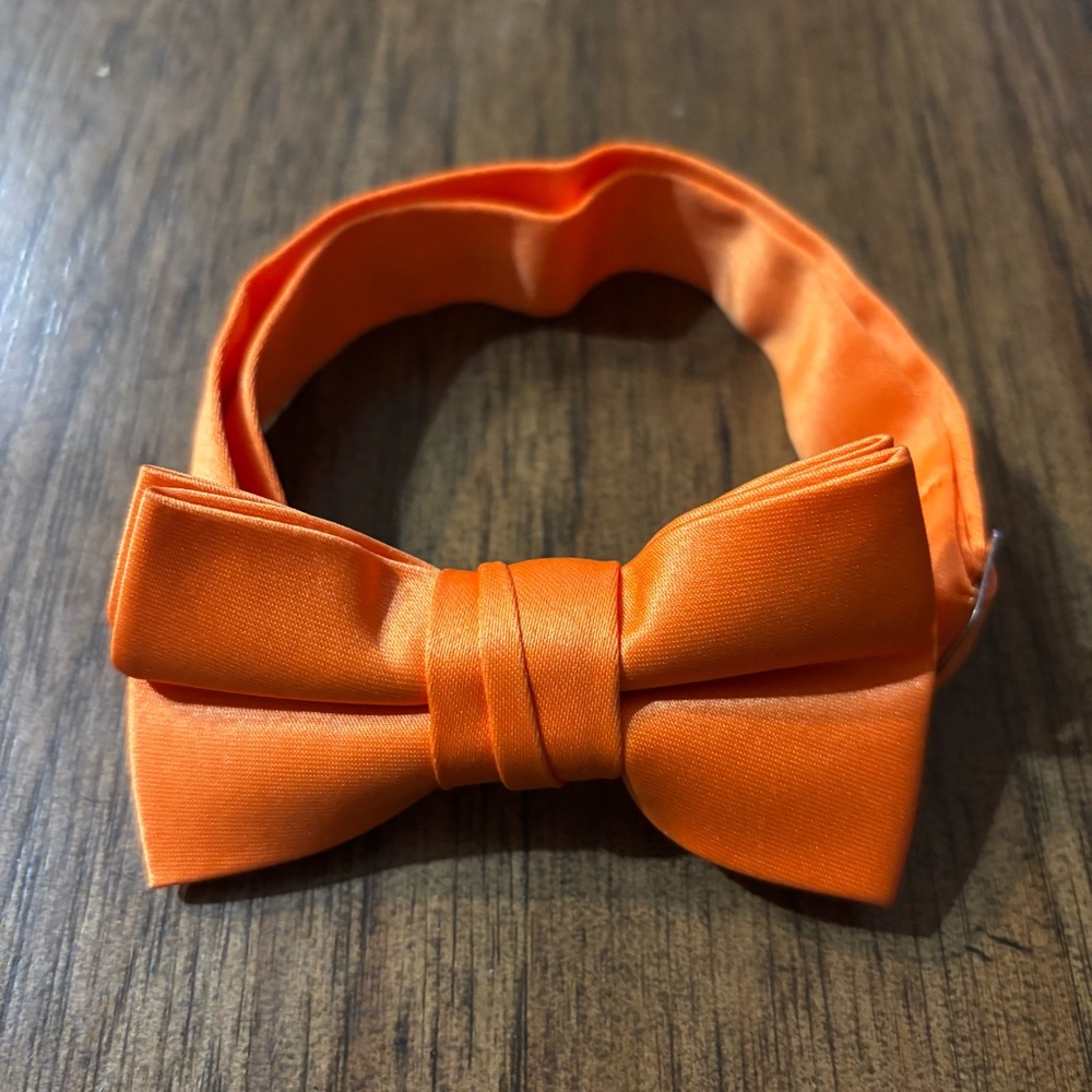 Vibrant Orange Dog/Cat Bow Tie